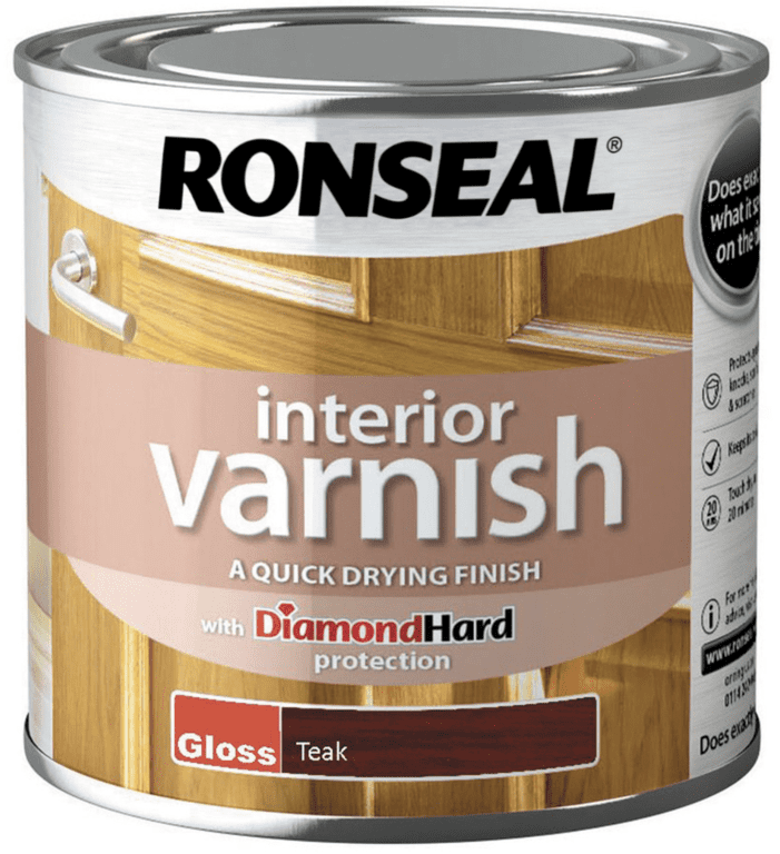 Ronseal Interior Varnish Gloss 250ml - Teak