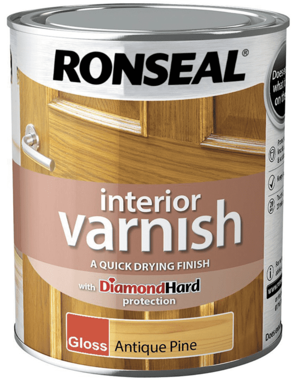Ronseal Interior Varnish Gloss 750ml - Antique Pine