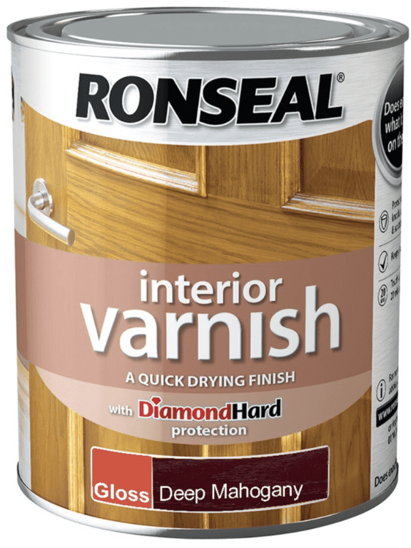 Ronseal Interior Varnish Gloss 750ml - Deep Mahogany
