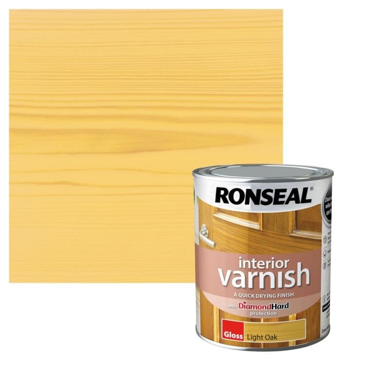 Ronseal Interior Varnish Gloss 750ml - Light Oak