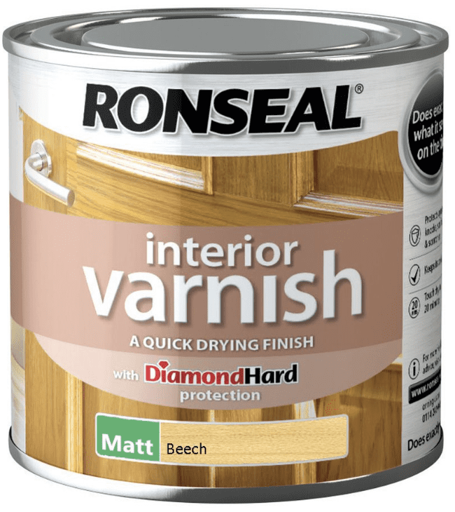 Ronseal Interior Varnish Matt 250ml - Beech