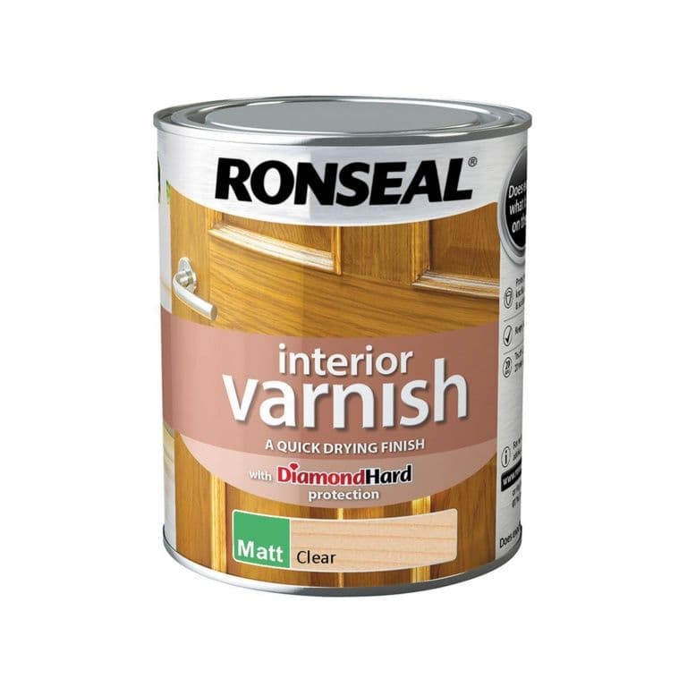 Ronseal Interior Varnish Matt 750ml - Clear