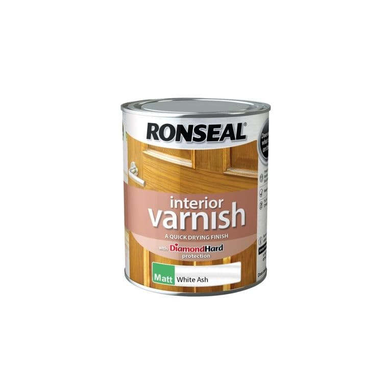 Ronseal Interior Varnish Matt 750ml - White Ash