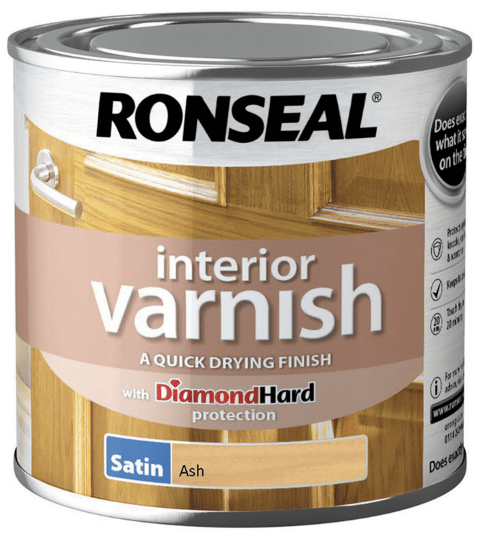 Ronseal Interior Varnish Satin 250ml - Ash