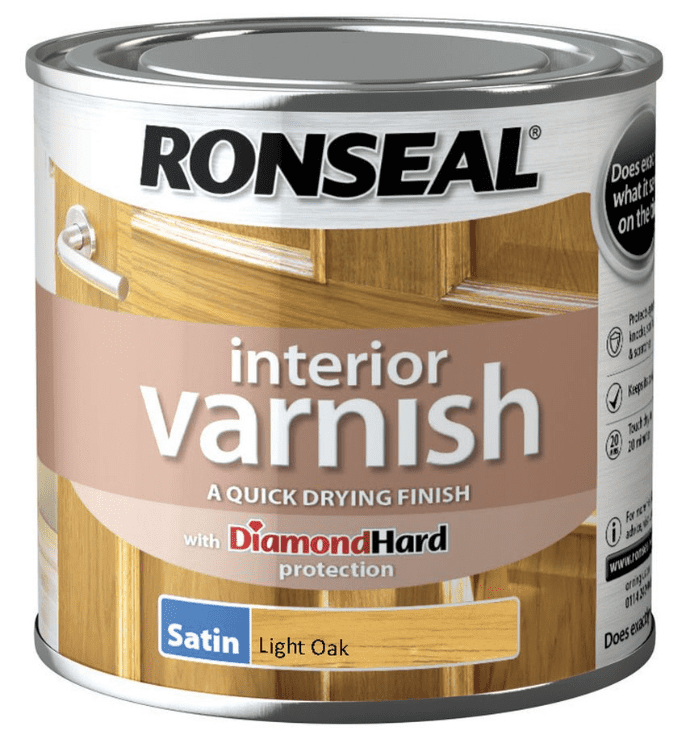 Ronseal Interior Varnish Satin 250ml - Light Oak