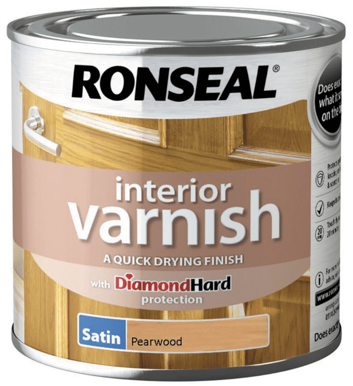 Ronseal Interior Varnish Satin 250ml - Pearwood