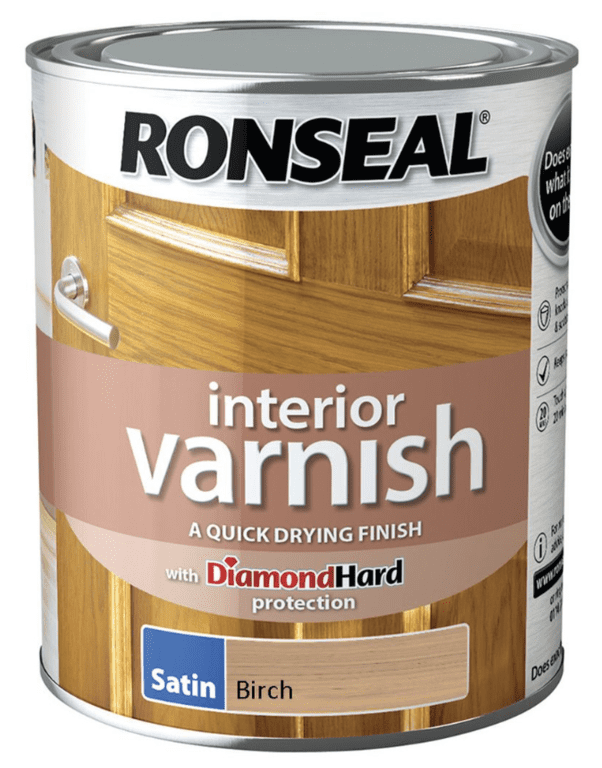 Ronseal Interior Varnish Satin 750ml - Birch
