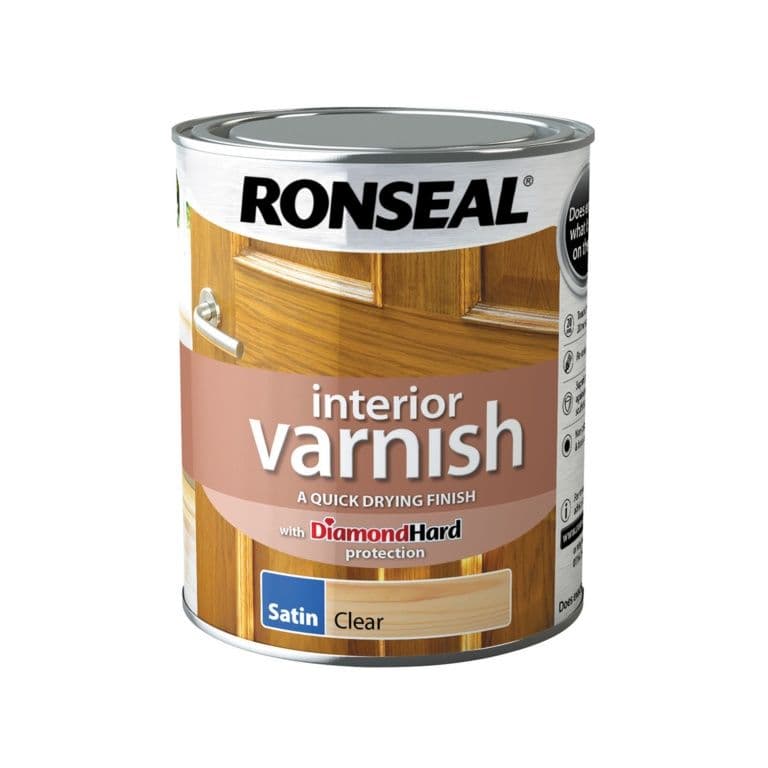 Ronseal Interior Varnish Satin 750ml - Clear