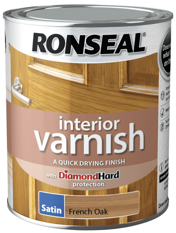 Ronseal Interior Varnish Satin 750ml - French Oak