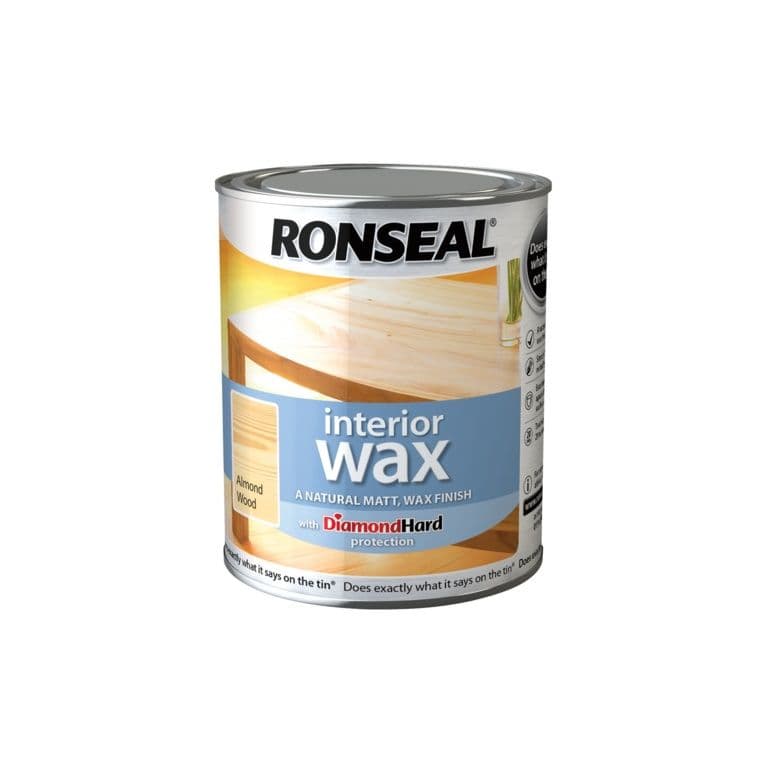 Ronseal Interior Wax Matt 750ml - Almond Wood