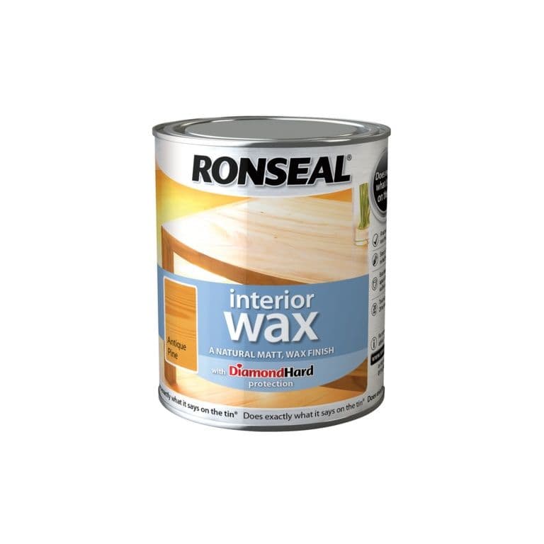 Ronseal Interior Wax Matt 750ml - Antique Pine