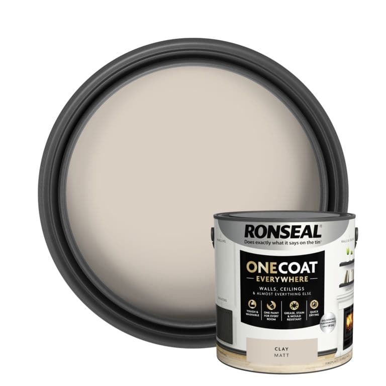 Ronseal One Coat Everywhere Matt Paint 2.5L - Clay