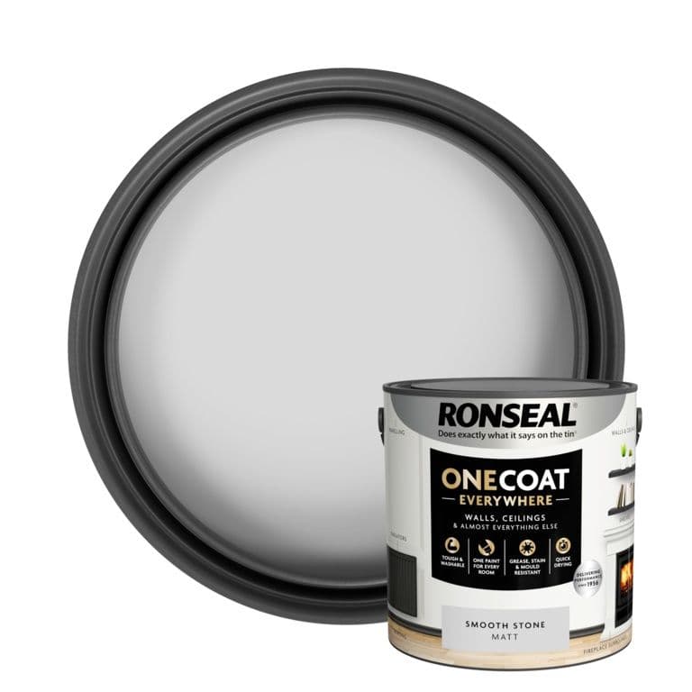 Ronseal One Coat Everywhere Matt Paint 2.5L - Smooth Stone