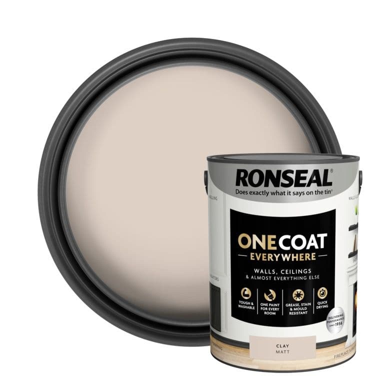 Ronseal One Coat Everywhere Matt Paint 5L - Clay