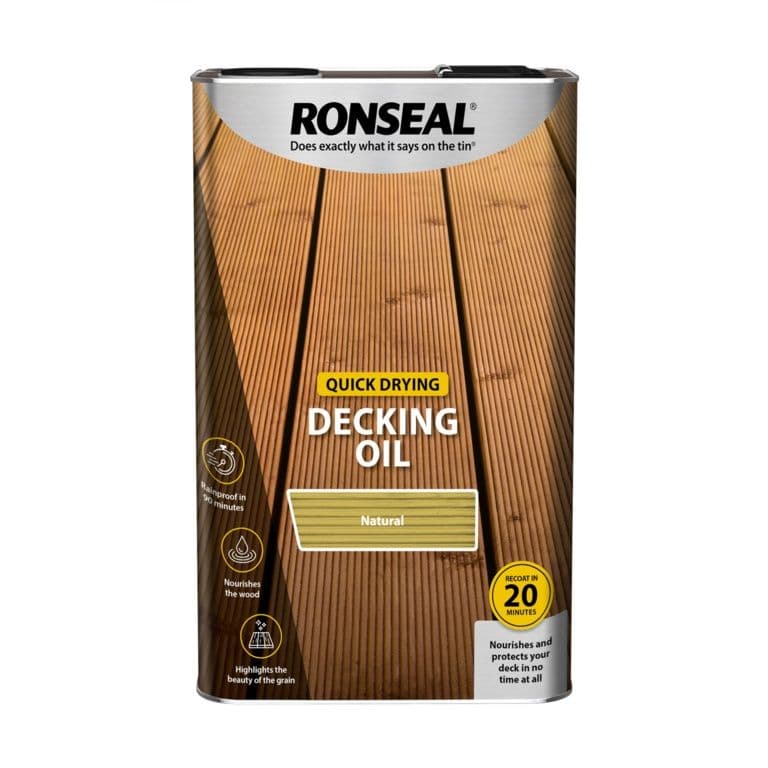 Ronseal Quick Drying Decking Oil 5L - Natural