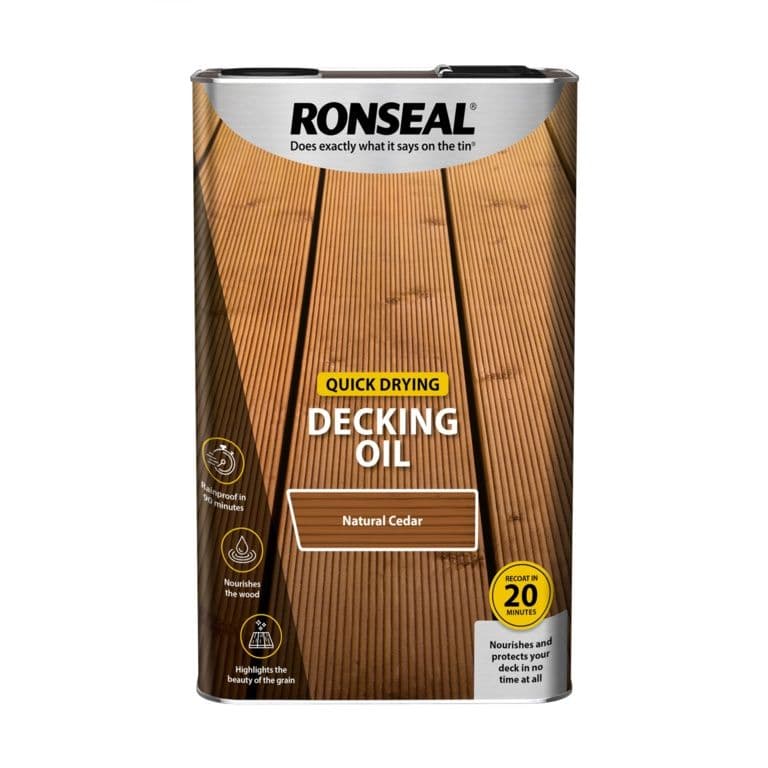 Ronseal Quick Drying Decking Oil 5L - Natural Cedar