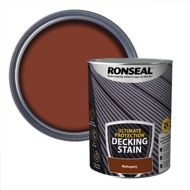 Ronseal Ultimate Protection Decking Stain 5L - Mahogany