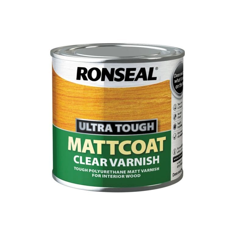 Ronseal Ultra Tough Varnish Matt Coat - 250ml