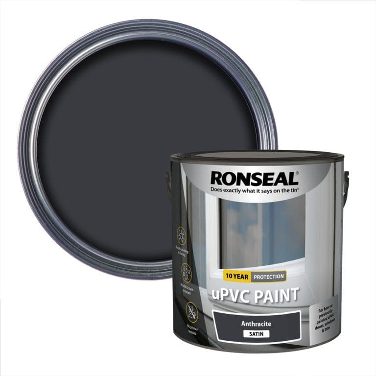 Ronseal UPVC Paint 2.5L - Anthracite Satin
