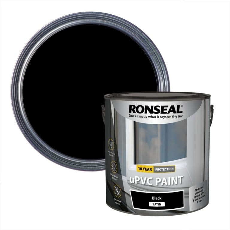 Ronseal UPVC Paint 2.5L - Black Satin