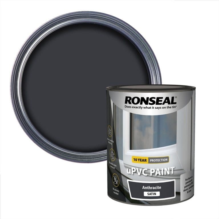Ronseal UPVC Paint 750ml - Anthracite Satin