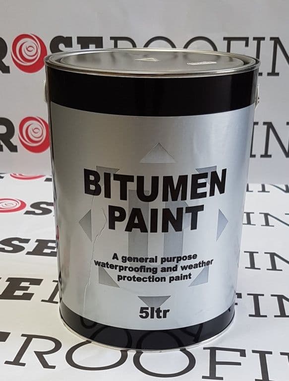 Rose Roofing Black Bitumen Paint - 5L