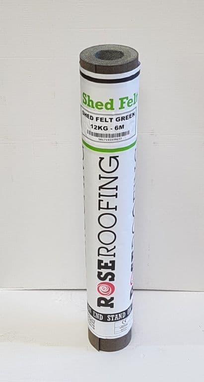 Rose Roofing Green Shed Felt - 6m 12kg