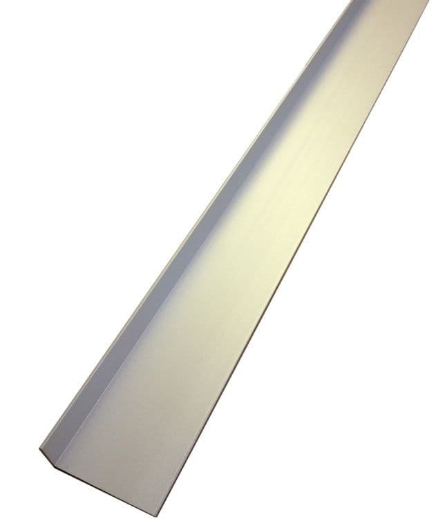 Rothley Angle Unequal Sided - Anodised Alumium - Silver - 25mm x 20mm x 2mm x 2m