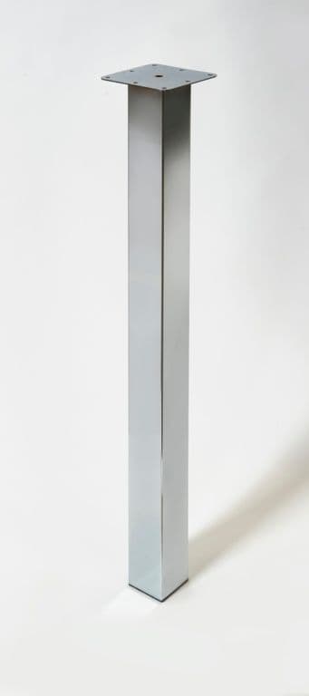 Rothley Square Worktop Leg - Chrome 870mm
