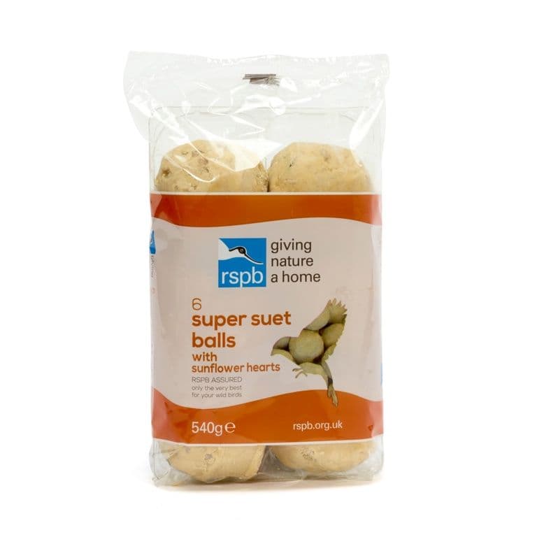 Rspb Fat Balls With Sunflower Hearts - Pack 6