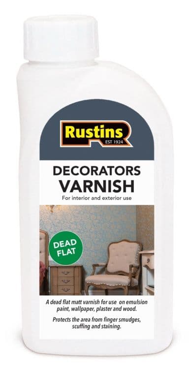Rustins Decorators Varnish - 500ml Dead Flat