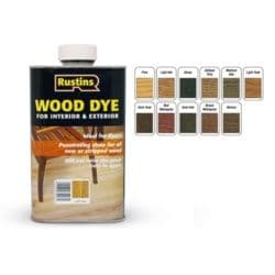 Rustins Interior & Exterior Wood Dye 250ml - Walnut