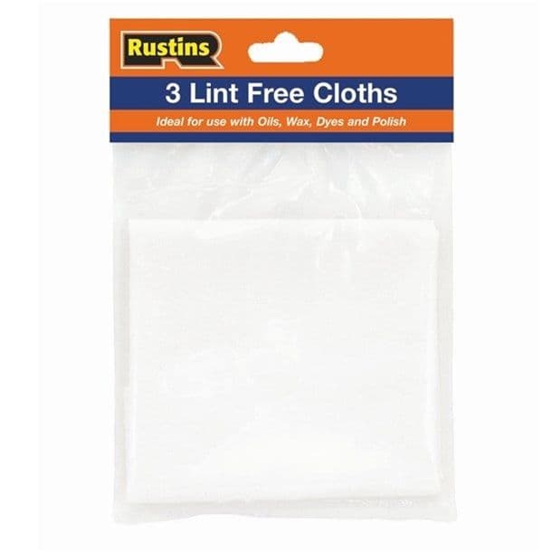 Rustins Lint Free Cloths - Pack 3