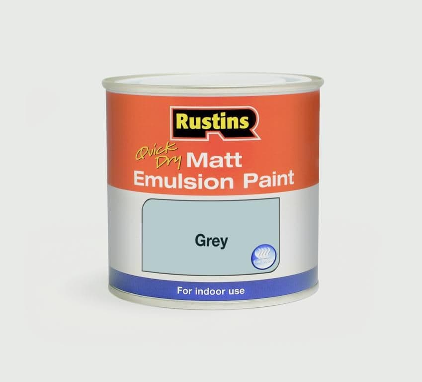 Rustins Matt Emulsion 250ml - Grey