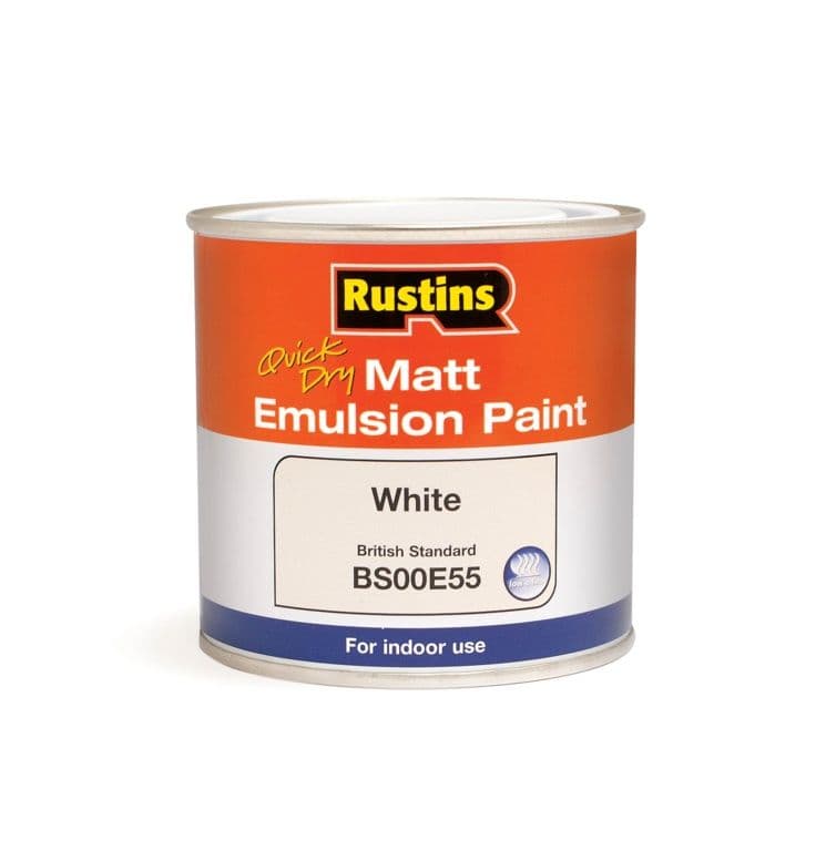 Rustins Matt Emulsion 250ml - White