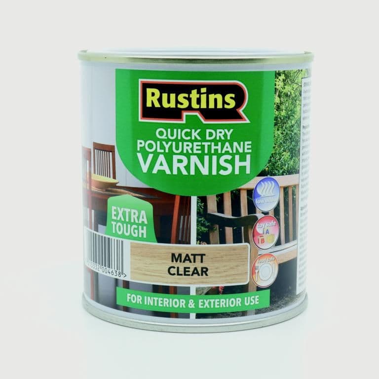 Rustins Polyurethane Matt Varnish 500ml - Clear