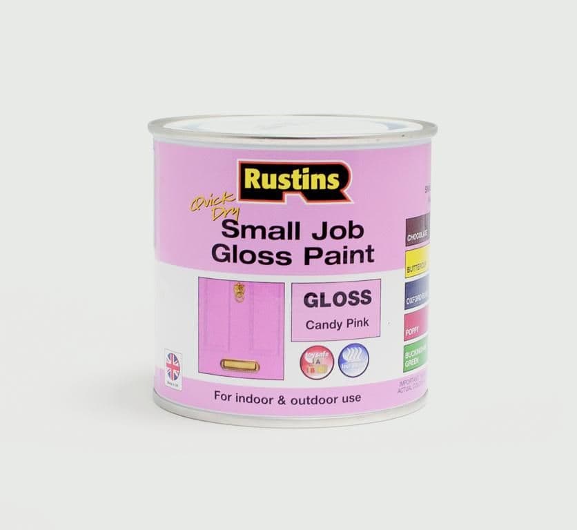 Rustins Quick Dry Small Job Gloss 250ml - Candy Pink