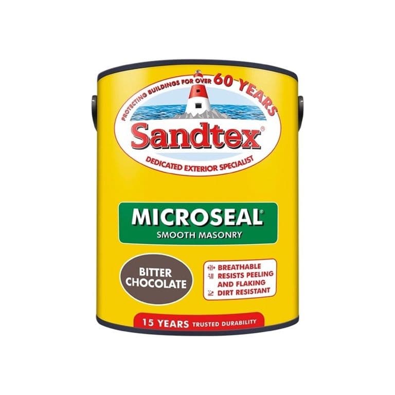 Sandtex Smooth Masonry Paint 5L - Bitter Chocolate