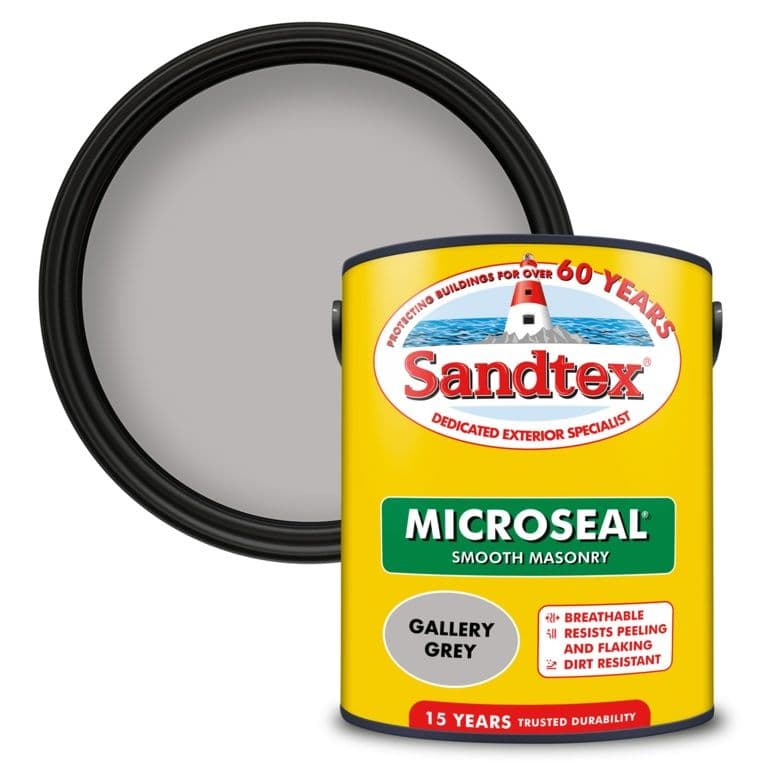 Sandtex Smooth Masonry Paint 5L - Gallery Grey