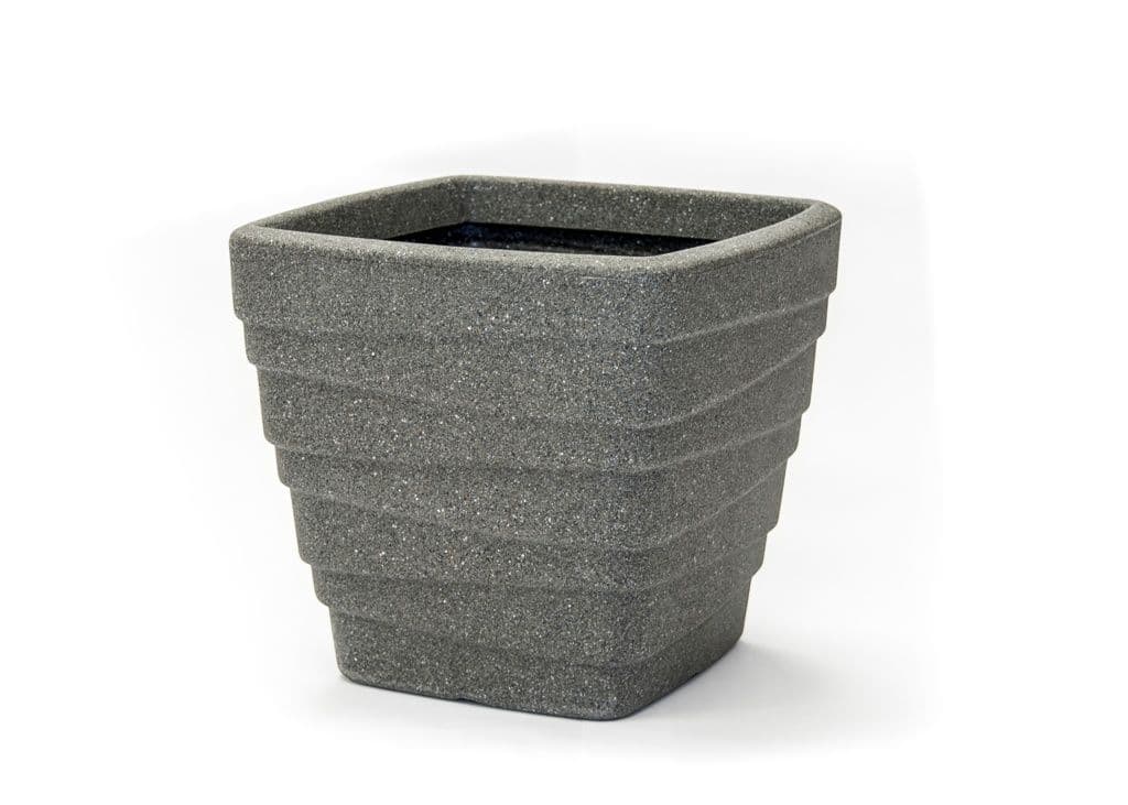 Sankey Square Trojan Planter - Ash 33.5cm