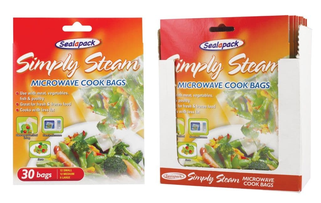 Sealapack Simple Steam Cook Bags - 30 Pack