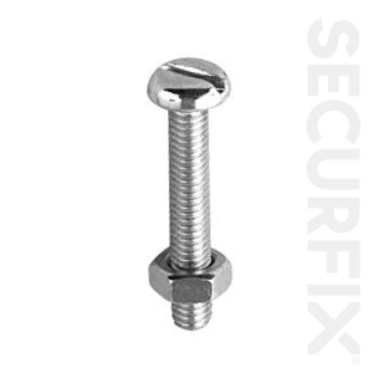 Securfix Pan Head Machine Screw 50 Pack - M6 x 30mm