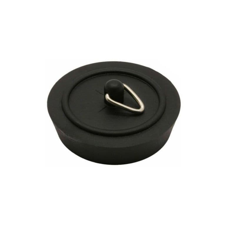 Securit Black Bath Plug - 45mm