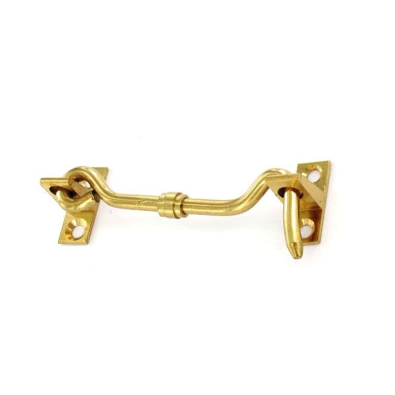 Securit Brass Cabin Hook - 100mm