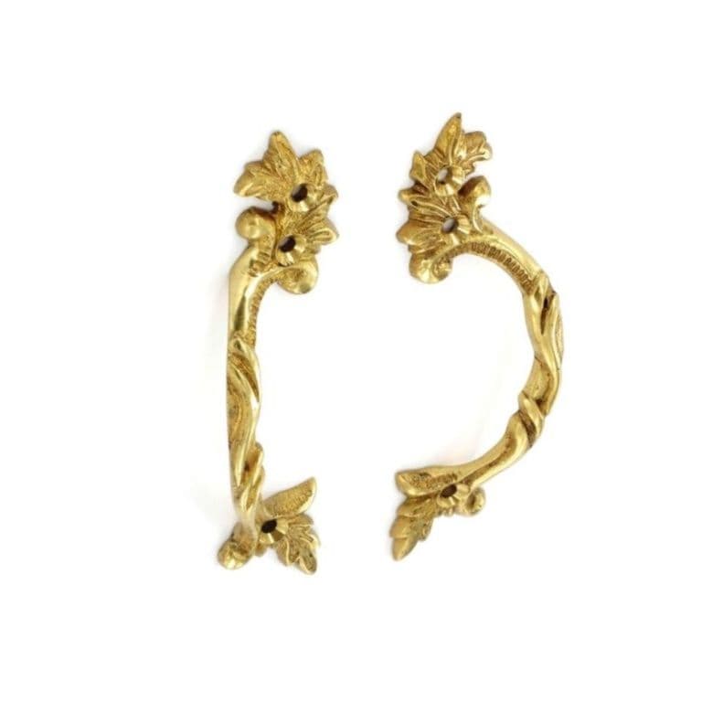 Securit Brass Fancy Handles (Pair) - 95mm - Pack of 5