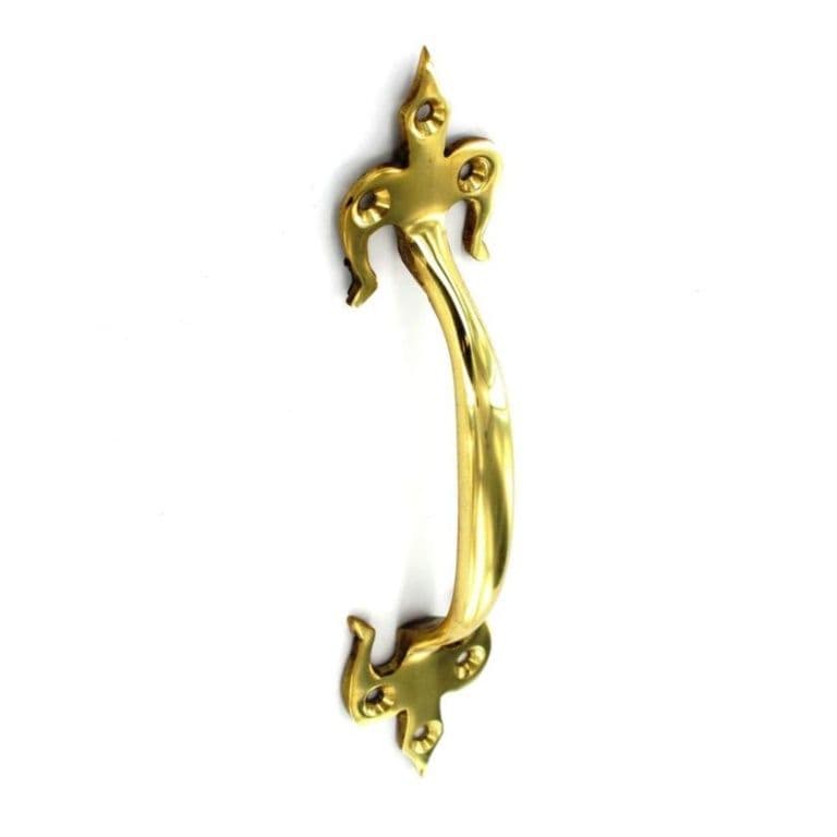 Securit Brass Fleur-De-Lys Handle - 175mm