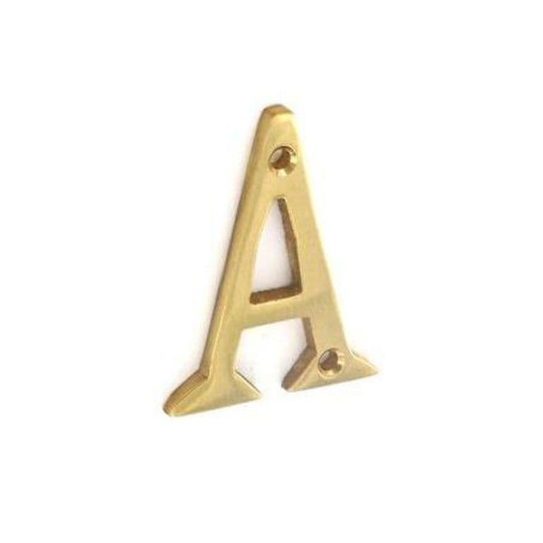 Securit Brass Letter A - 50mm - Pack of 5