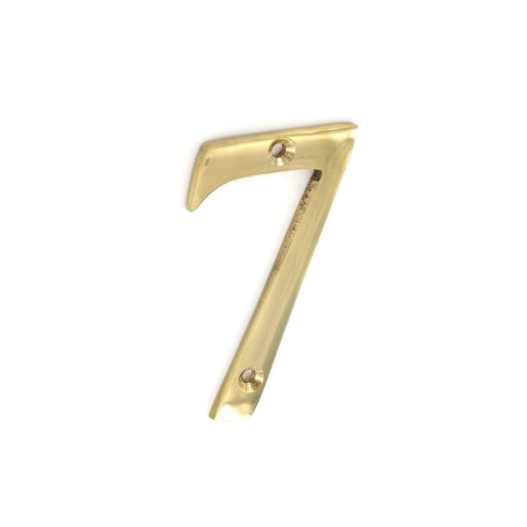 Securit Brass Numeral No.7 - 75mm