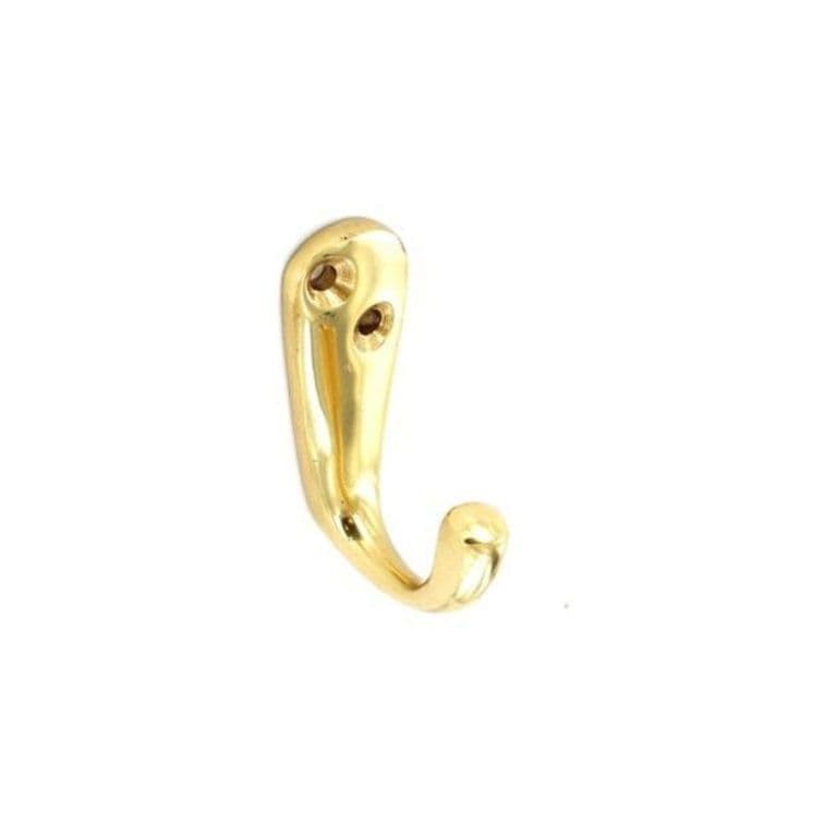 Securit Brass Robe Hooks (2) - 50mm