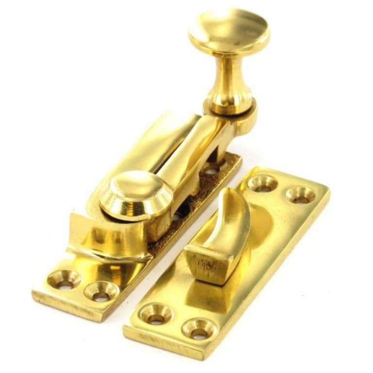 Securit Brass Sash Fastener Arm Type - 65mm